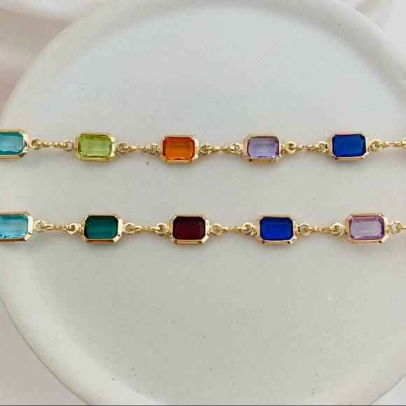 Multicolor Crystal Necklace - Picture 8 of 8